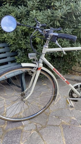 Oldtimer fahrrad weiß - oldtimer, herren