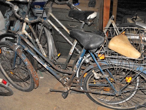 Oldtimer fahrrad damenfahrrad - fahrrad,