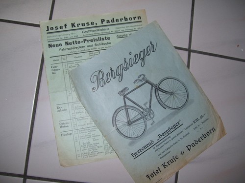 Oldtimer fahrrad prospekt - oldtimer,